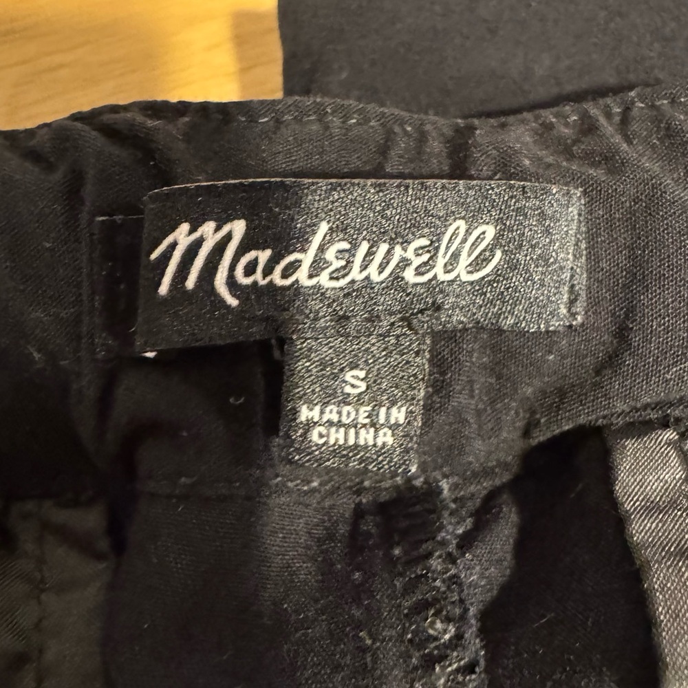 Madewell | 100% Viscose Track Trousers in True Black Sz. S - Picture 5 of 7
